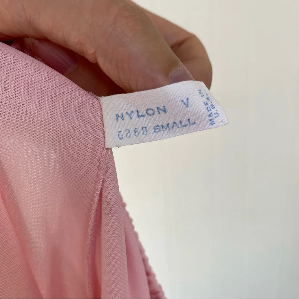 Vintage Van Raalte Light Pink Nylon Half Slip Lace Trim Small Coquette Fairycore - Picture 8 of 8